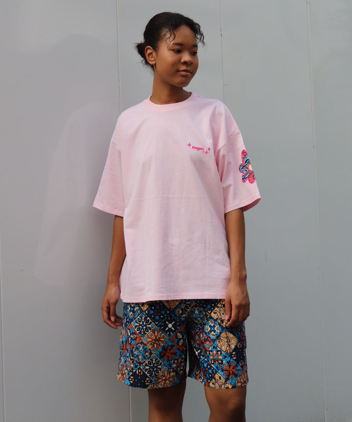 flower patch embroidery T-shirt