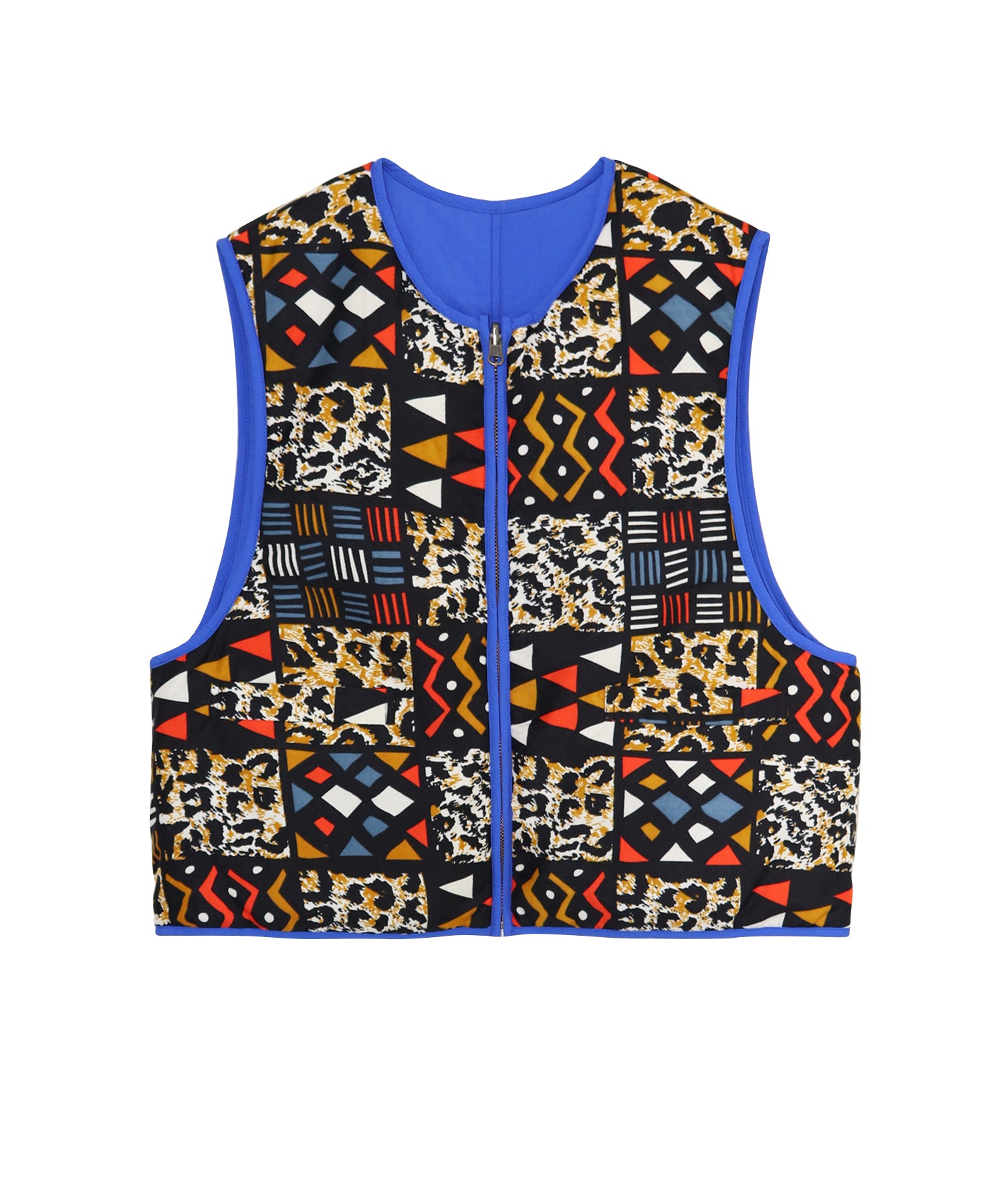 モヤンエクリ　AFRICA REVERSIBLE PADDED VEST AFRICA REVERSIBLE PADDED VEST – moyan ecri