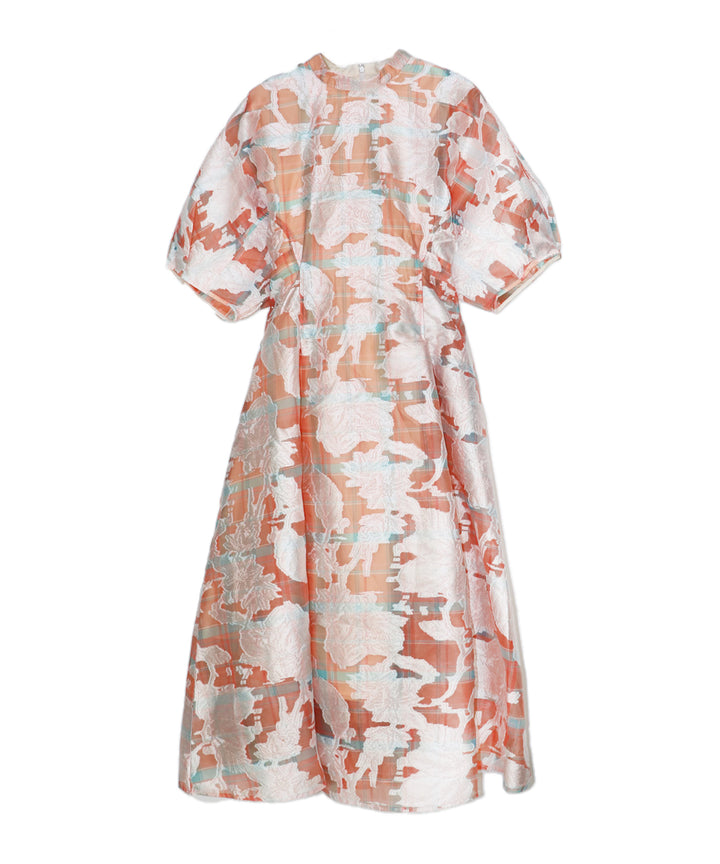 opal sheer check dress