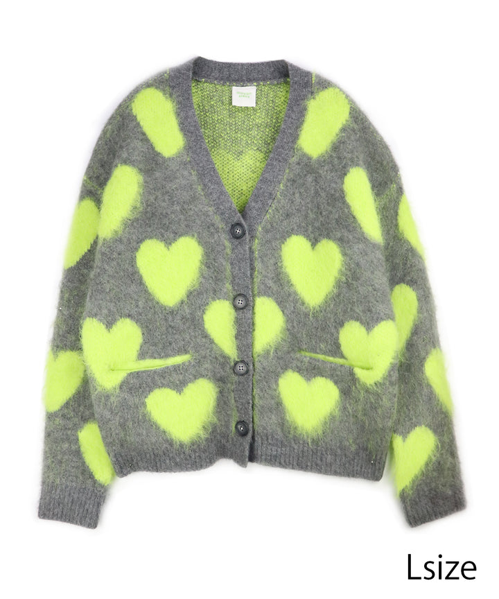 LOVE BOMB BRUSHED KINT CARDIGAN