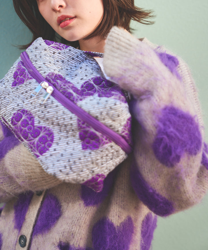 LOVE BOMB BRUSHED KINT CARDIGAN