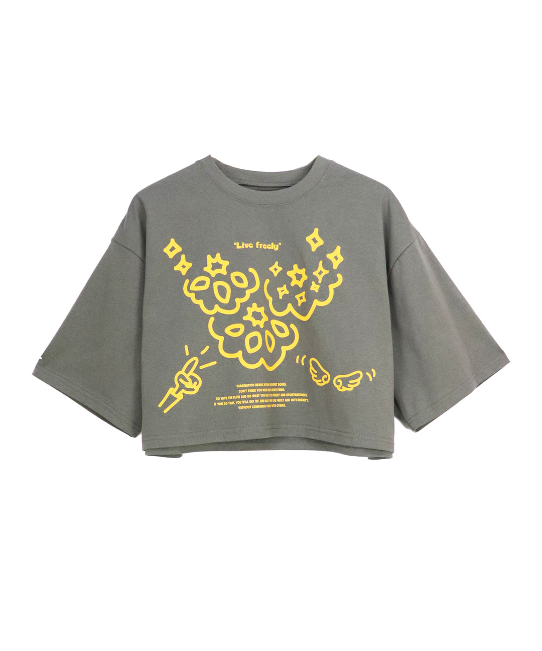 message illustration short T-shirt