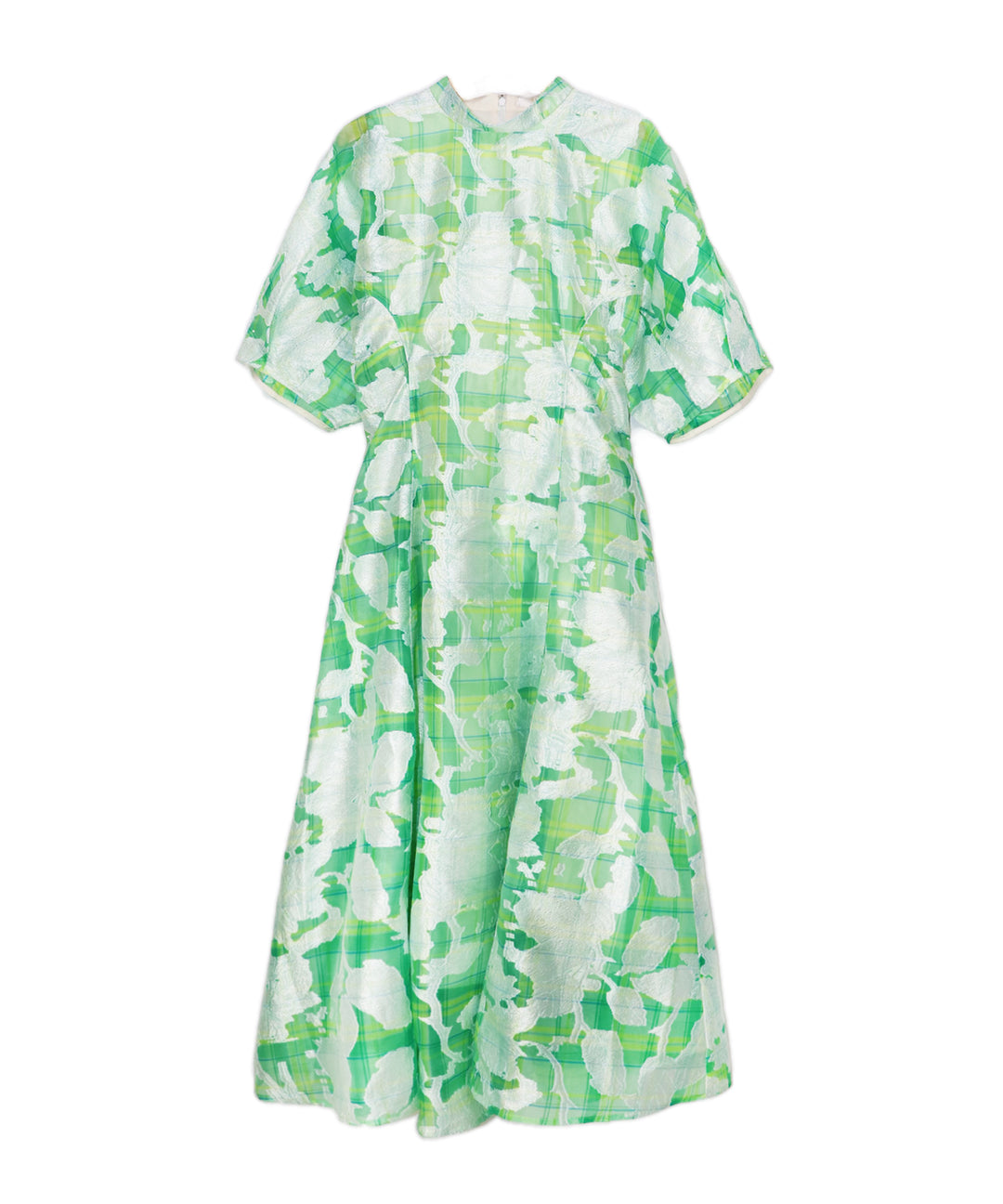 opal sheer check dress