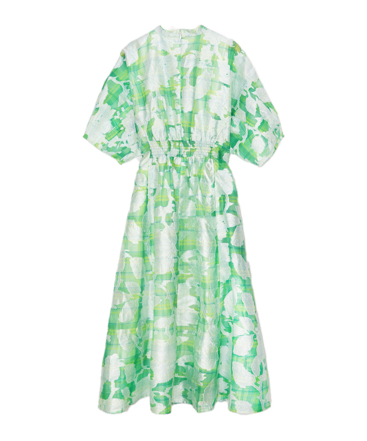 opal sheer check dress