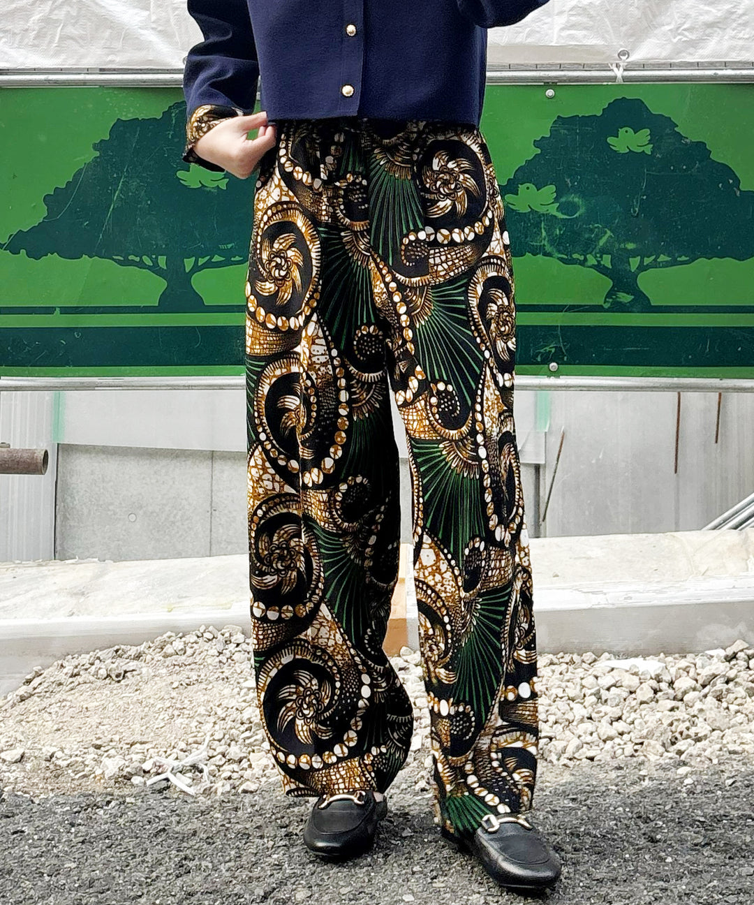 Africa easy tuck pants-3