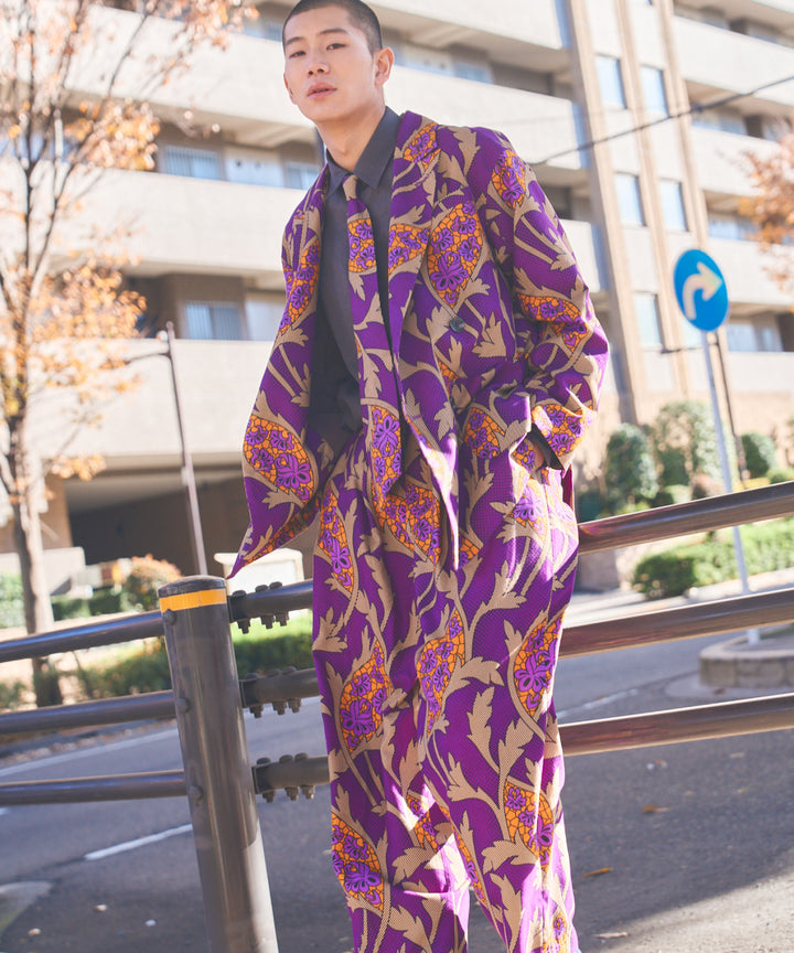 AFRICA PEAKED LAPEL DOUBLE JACKET