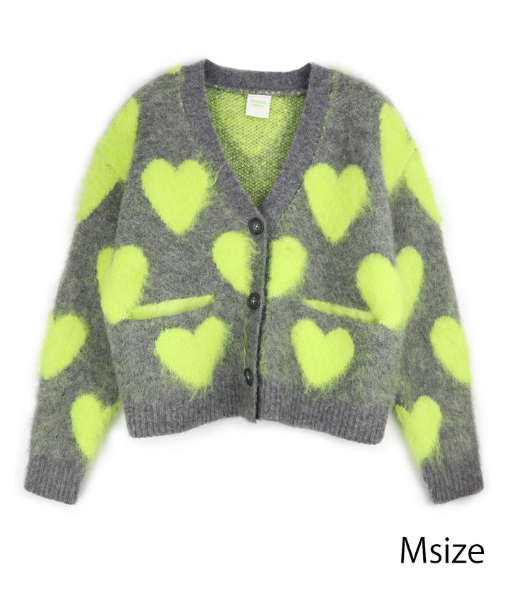 LOVE BOMB BRUSHED KINT CARDIGAN