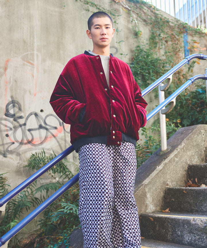 AFRICA REVERSIBLE VELOUR BLOUSON