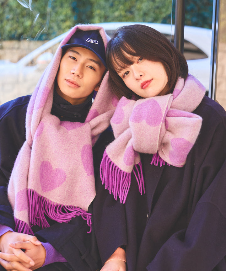 LOVE BOMB PATTERN MUFFLER