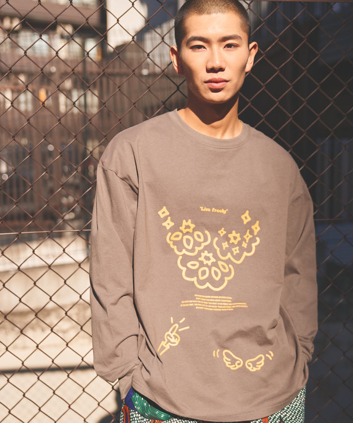 message illustration LONG T-shirt
