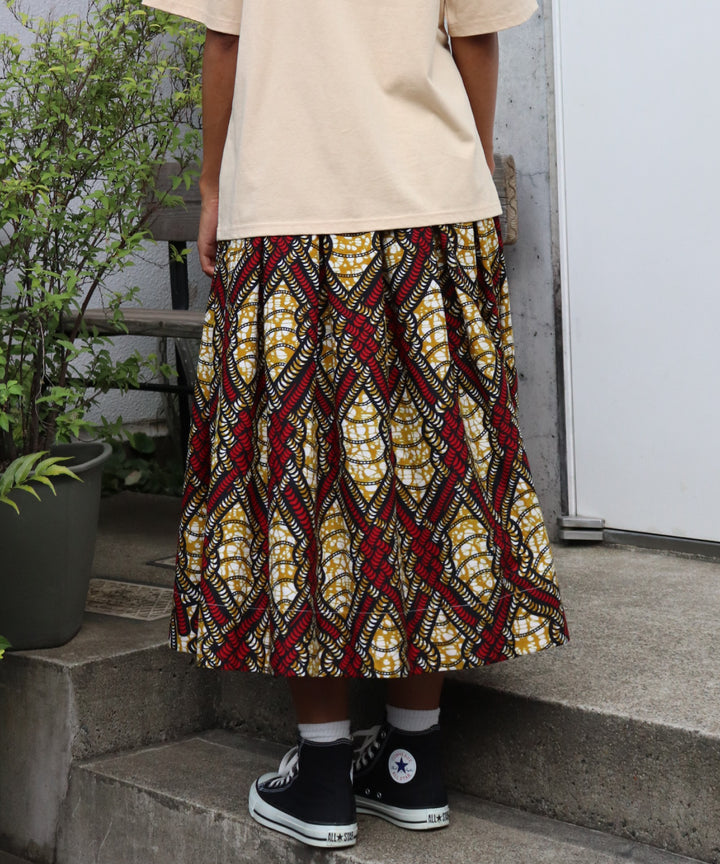 Africa Tuck Flare Skirt
