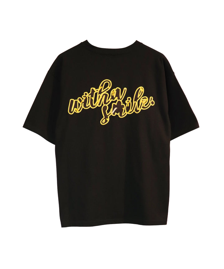 with smileパッチ刺繍Tシャツ