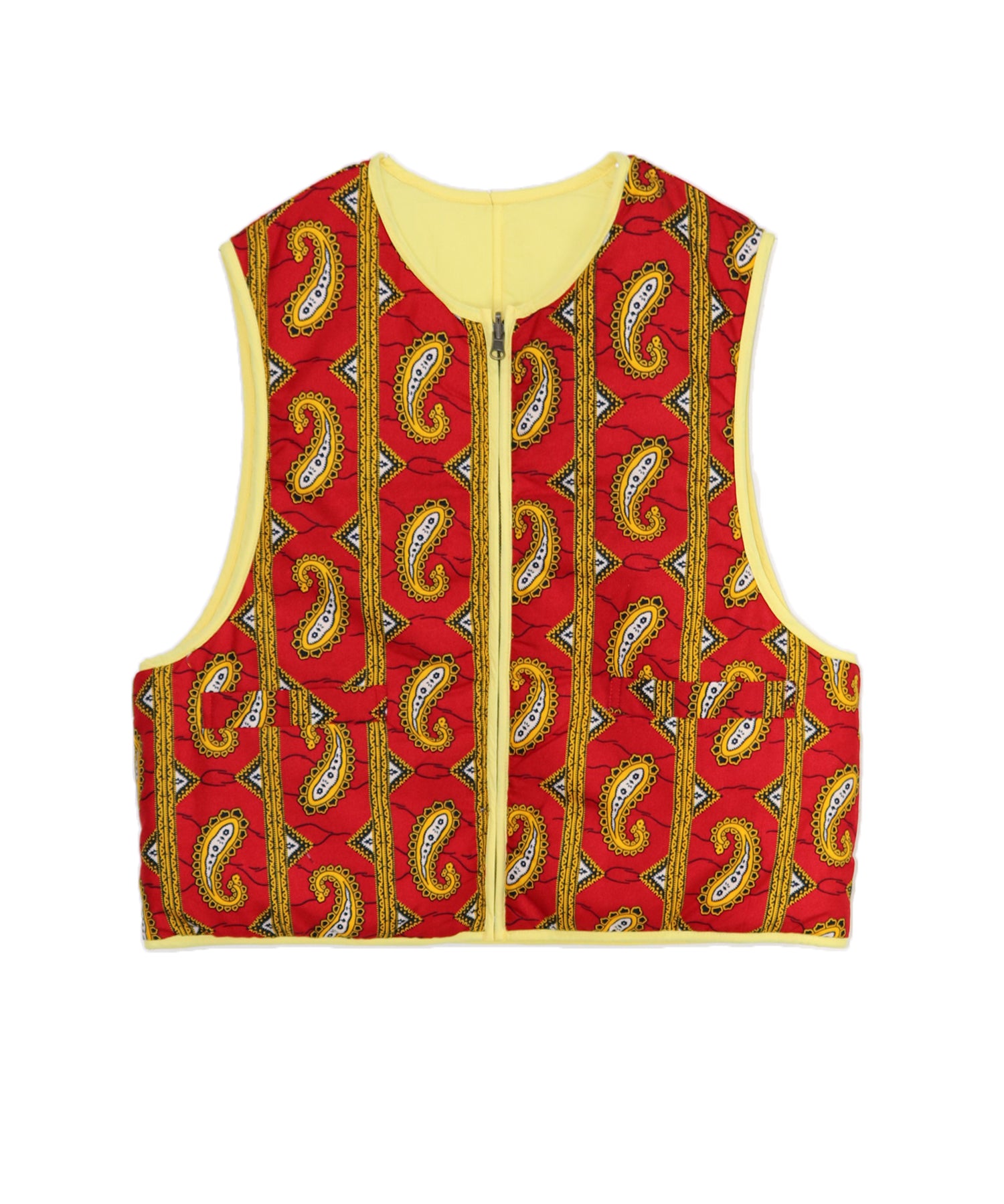 モヤンエクリ　AFRICA REVERSIBLE PADDED VEST AFRICA REVERSIBLE PADDED VEST – moyan ecri