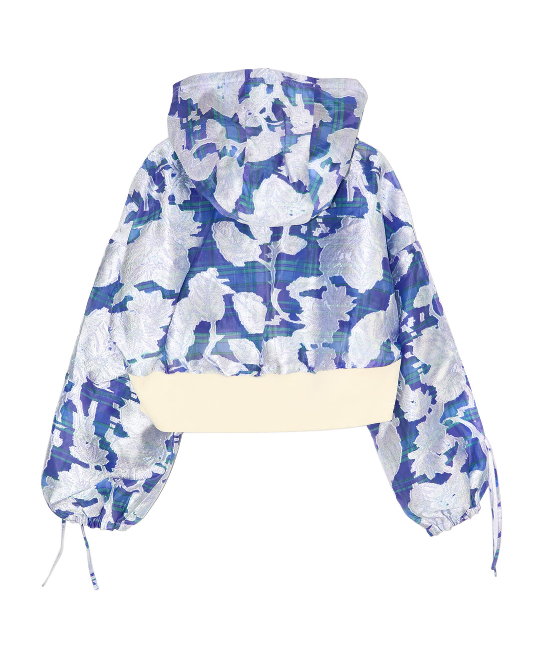 opal sheer check short blouson