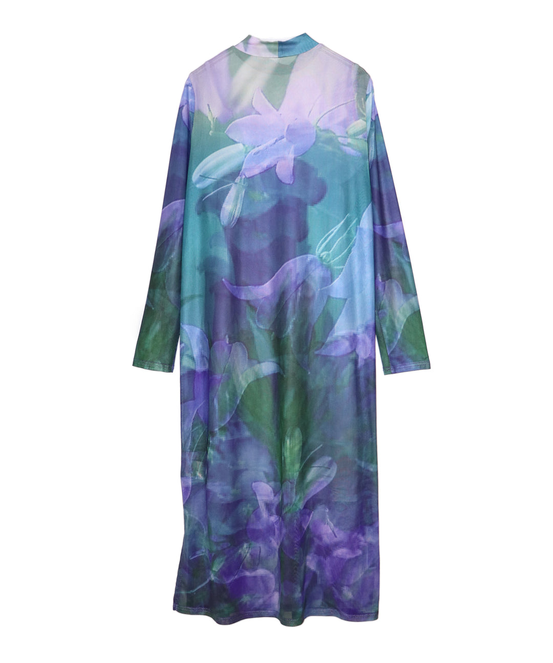 sheer flower print dress