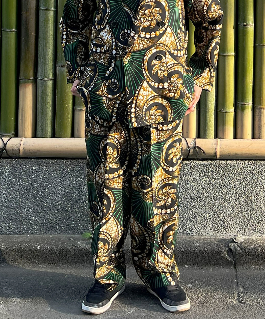 Africa easy tuck pants-3
