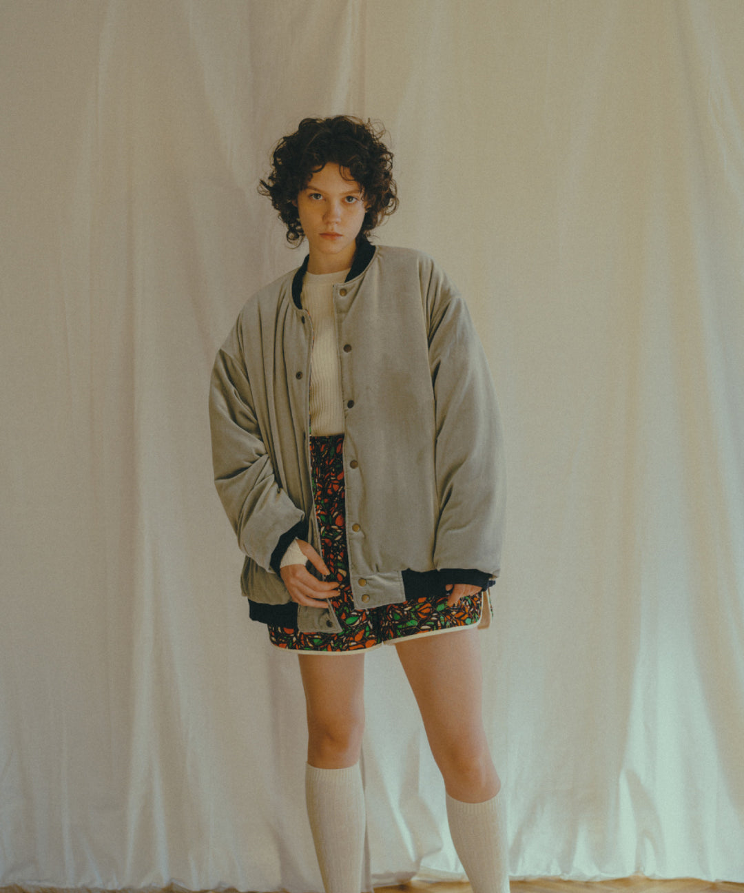 AFRICA REVERSIBLE VELOUR BLOUSON