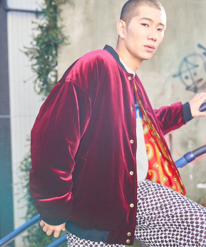 AFRICA REVERSIBLE VELOUR BLOUSON