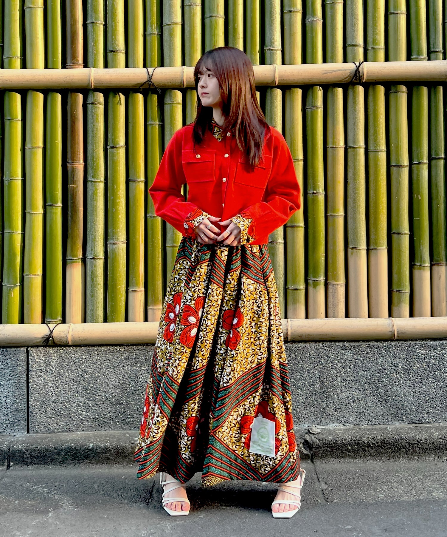 Africa tuck flare skirt-8 – moyan ecri