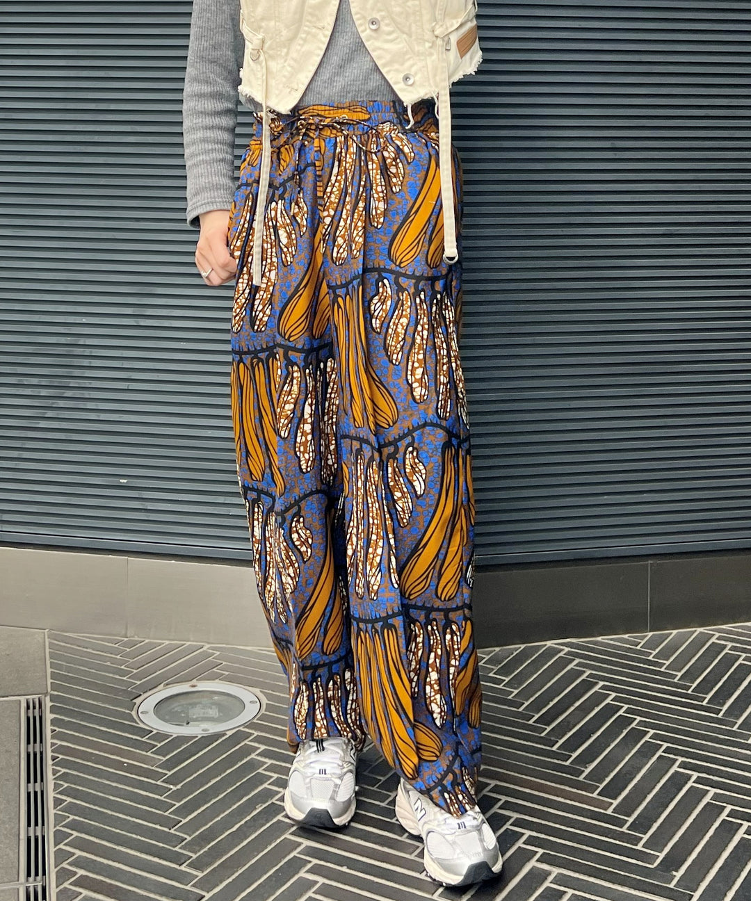 Africa easy tuck pants-3
