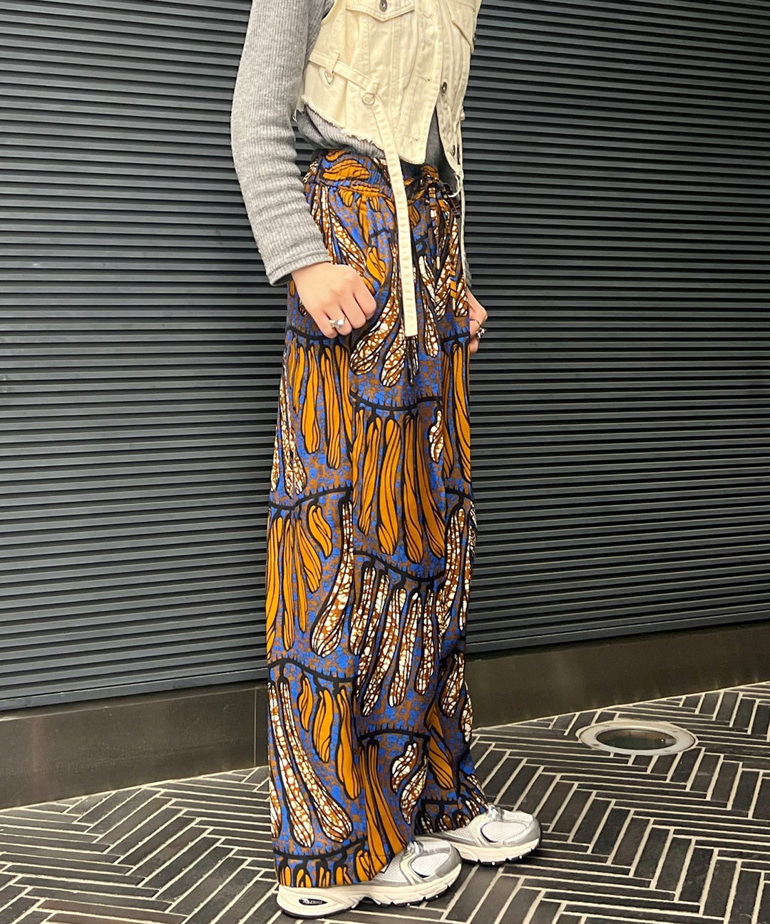 Africa easy tuck pants-3