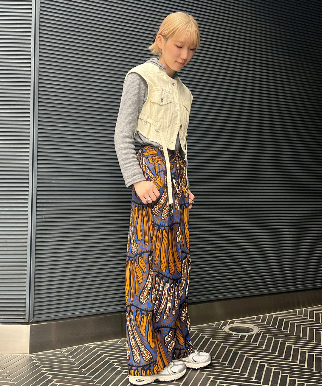 Africa easy tuck pants-3