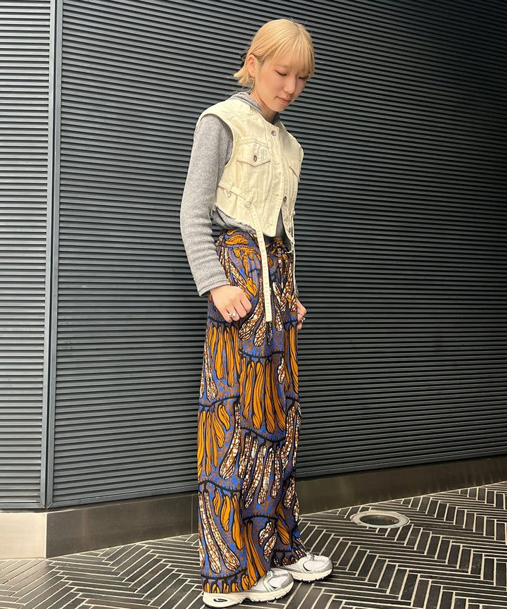 Africa easy tuck pants-3