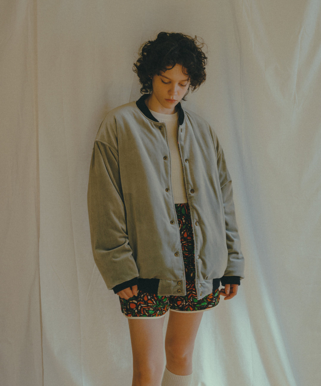 AFRICA REVERSIBLE VELOUR BLOUSON
