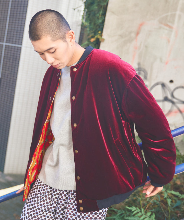 AFRICA REVERSIBLE VELOUR BLOUSON