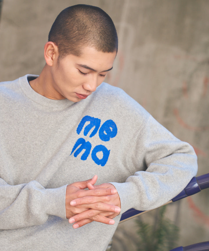 STICKER LOGO KNIT PULLOVER