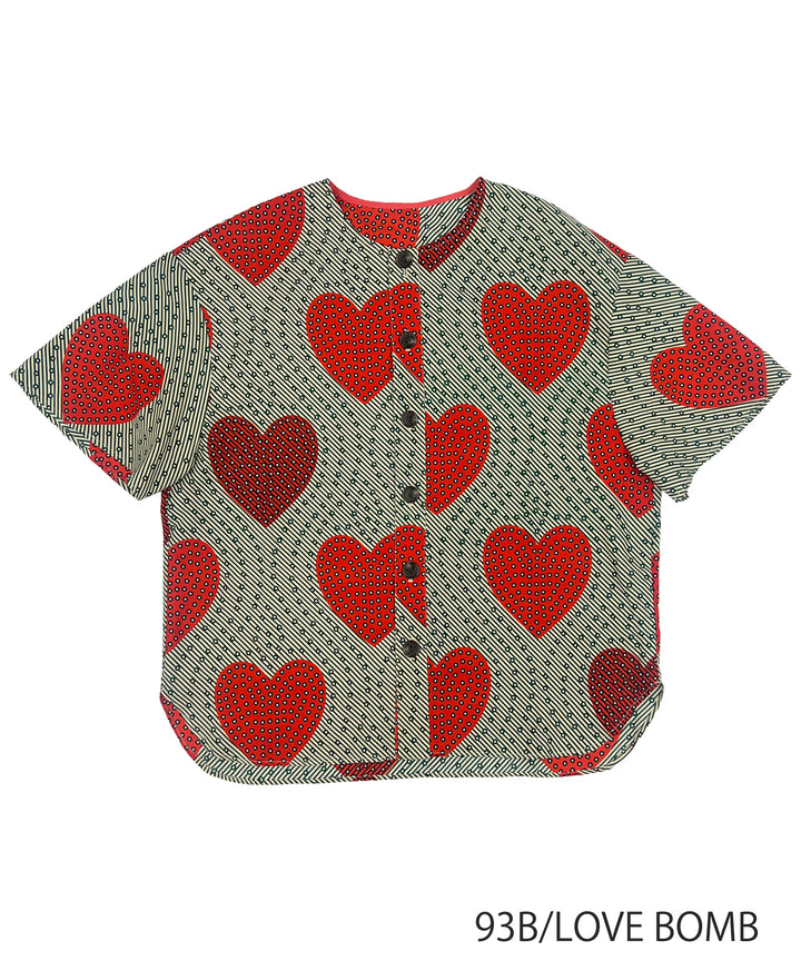 Africa collarless half sleeve shirt - LONG
