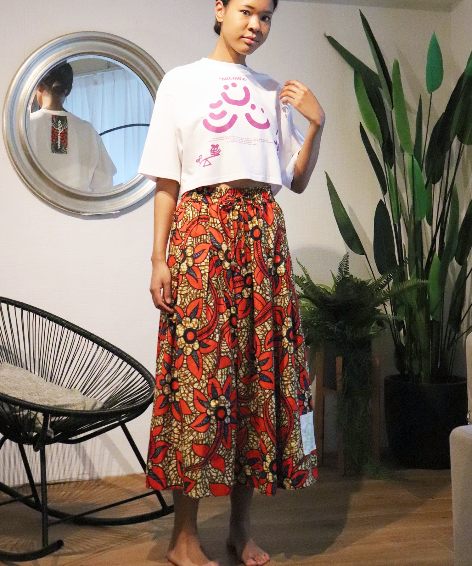 Africa tuck flare skirt – moyan ecri