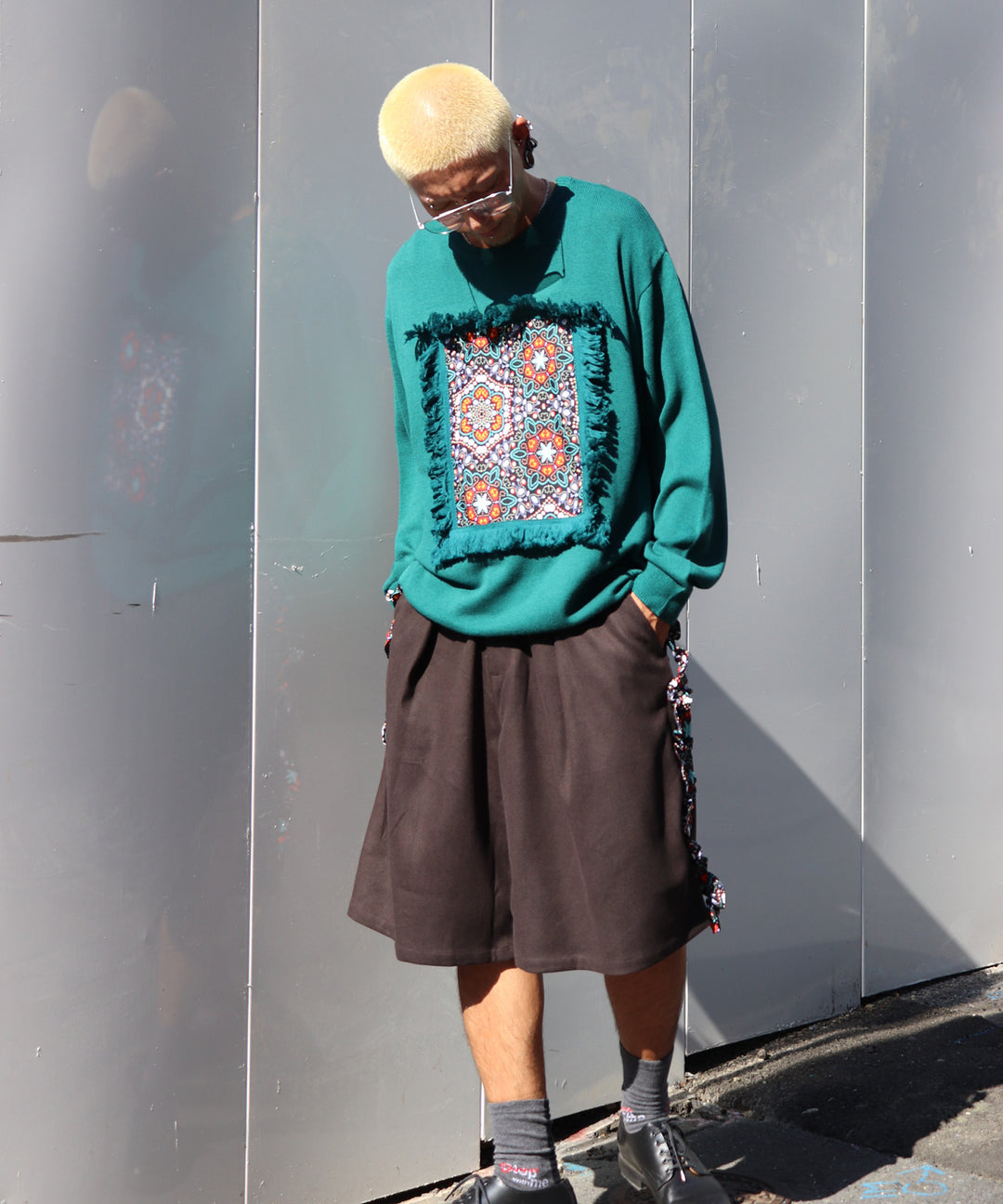 AFRICA FRINGE FRAME KNIT PULLOVER