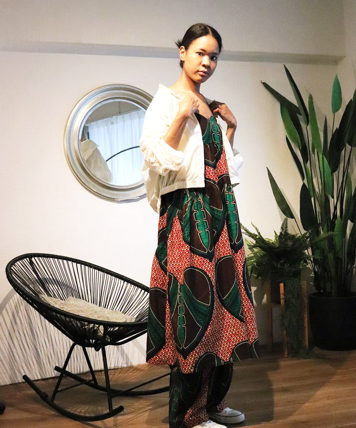 Africa tiered cami dress