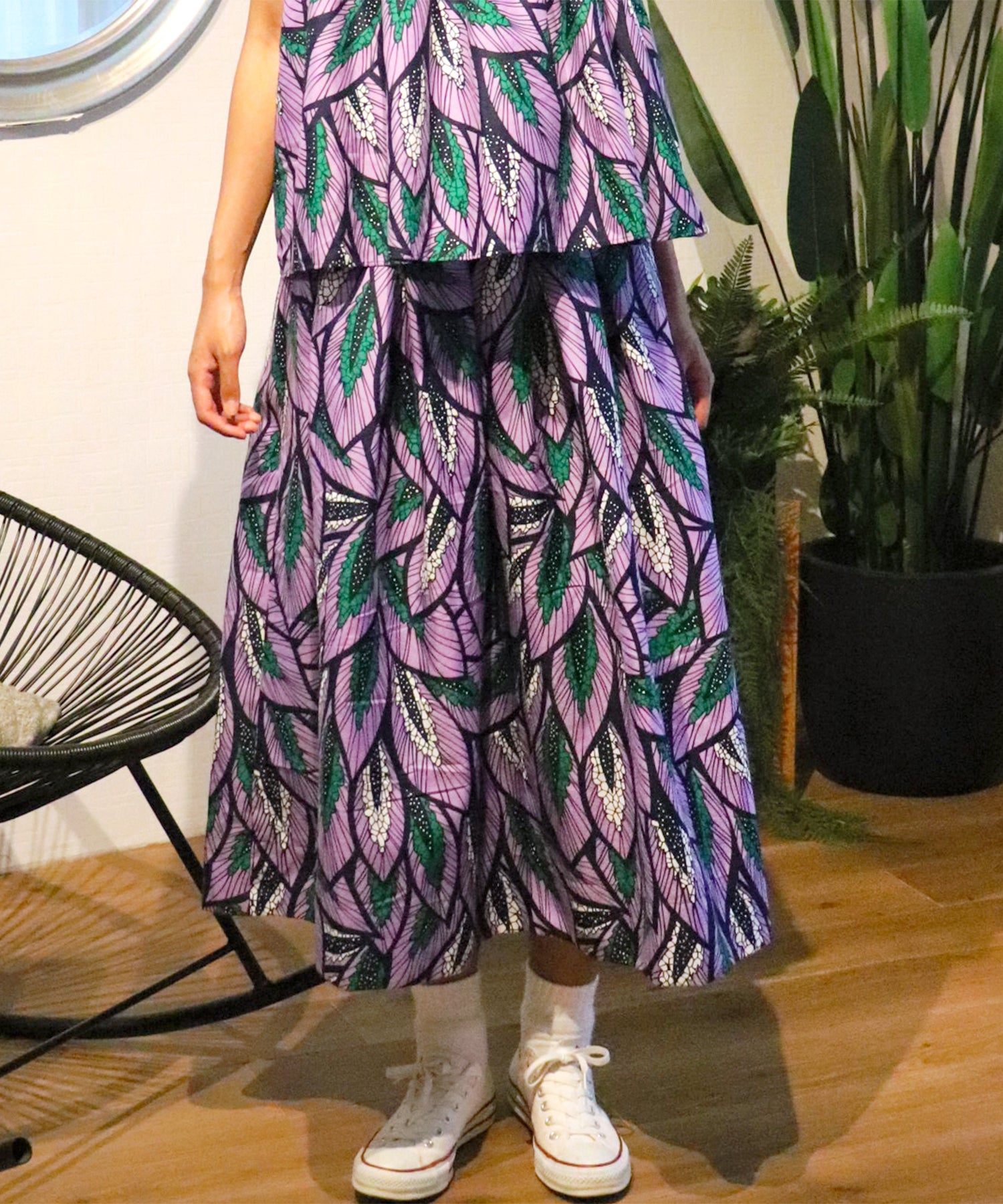 Africa tuck flare skirt – moyan ecri