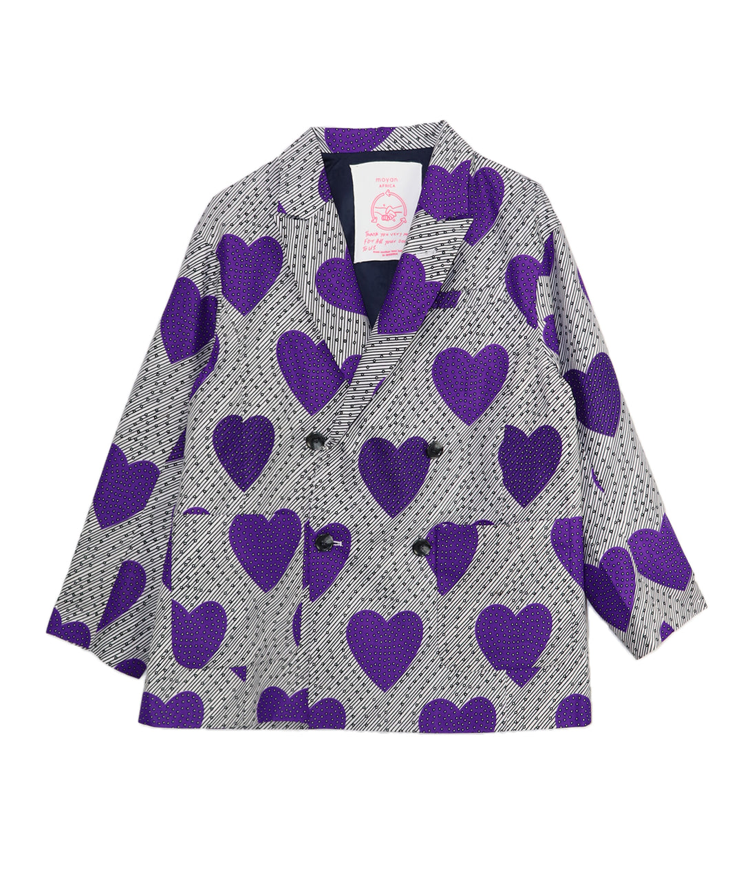 AFRICA PEAKED LAPEL DOUBLE JACKET(129/LOVE BOMB)