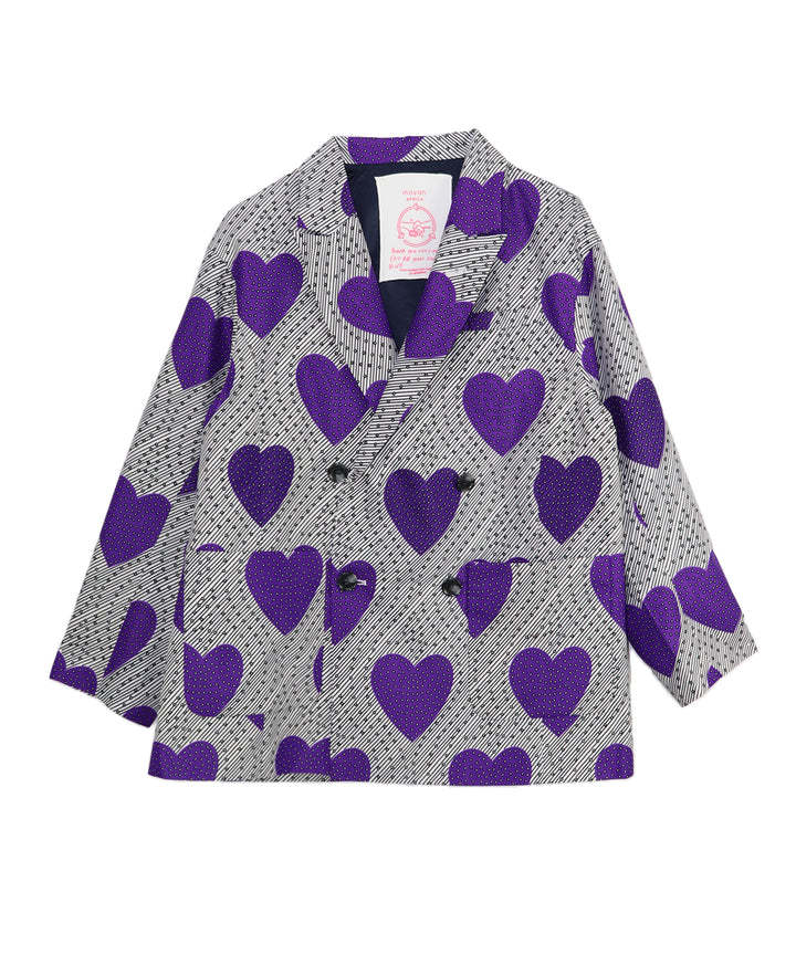 AFRICA PEAKED LAPEL DOUBLE JACKET(129/LOVE BOMB)