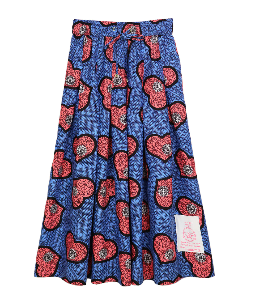 AFRICAN TUCK FLARE SKIRT