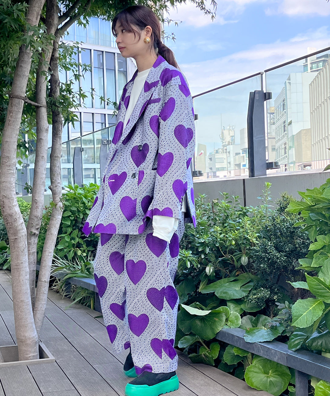 AFRICA PEAKED LAPEL DOUBLE JACKET(129/LOVE BOMB)