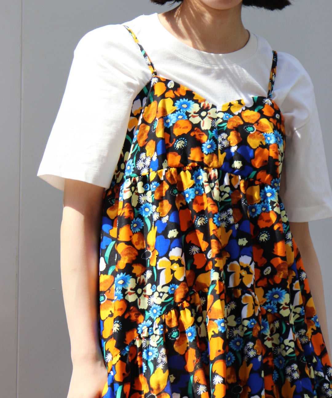 Africa tiered cami dress