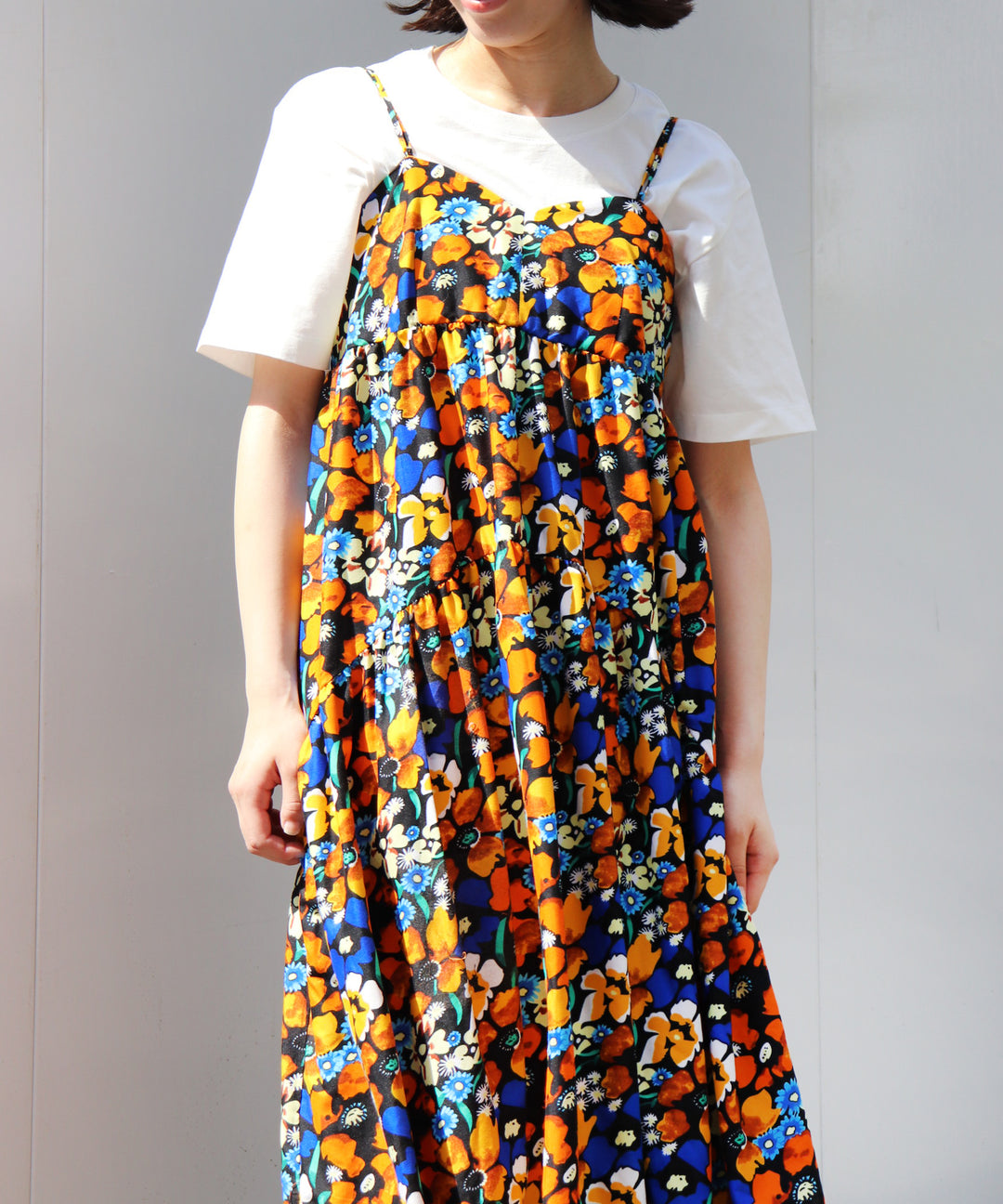 Africa tiered cami dress
