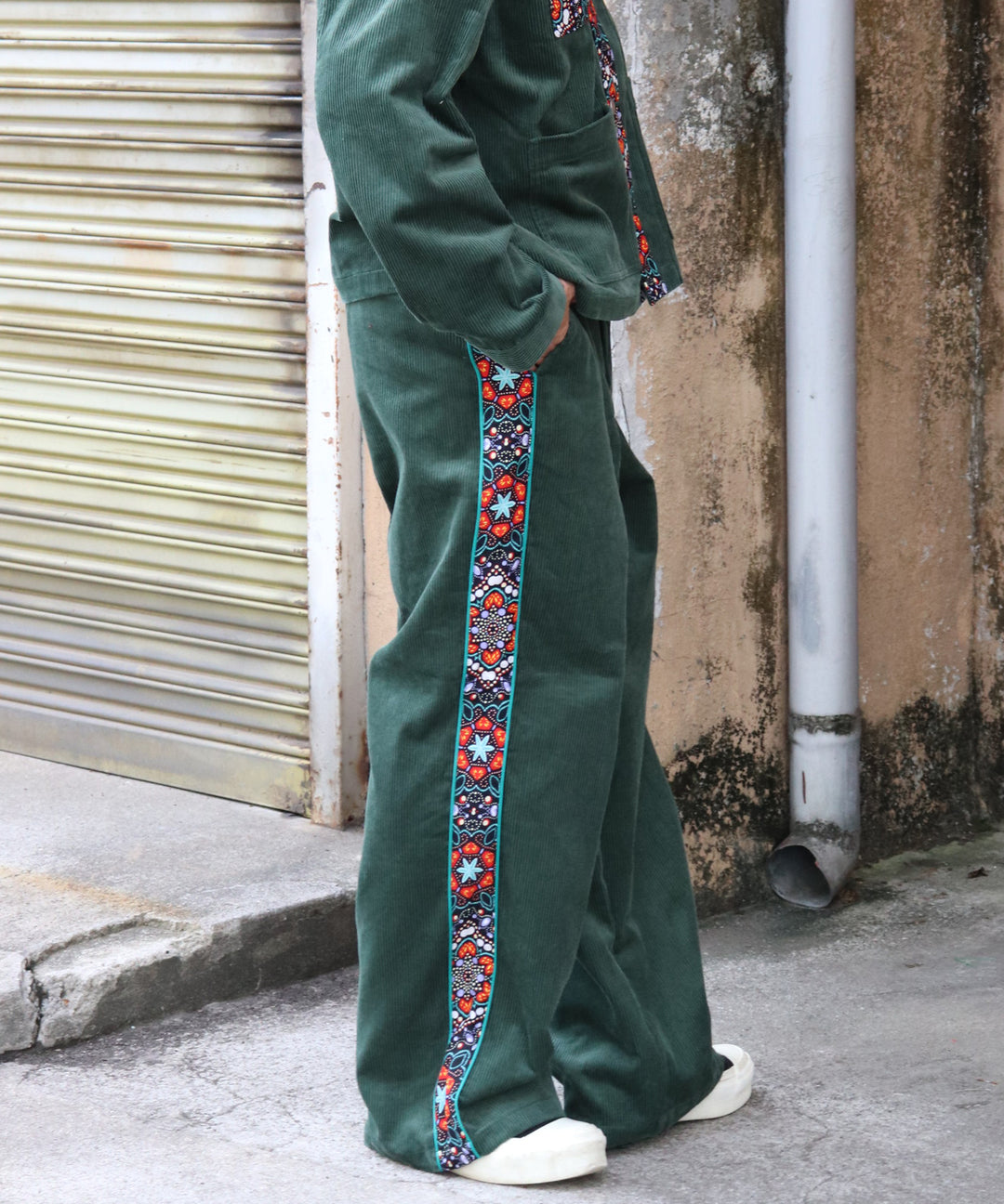 CORDUROY SIDE LINE PANTS