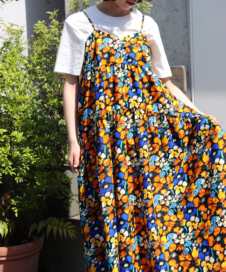 Africa tiered cami dress