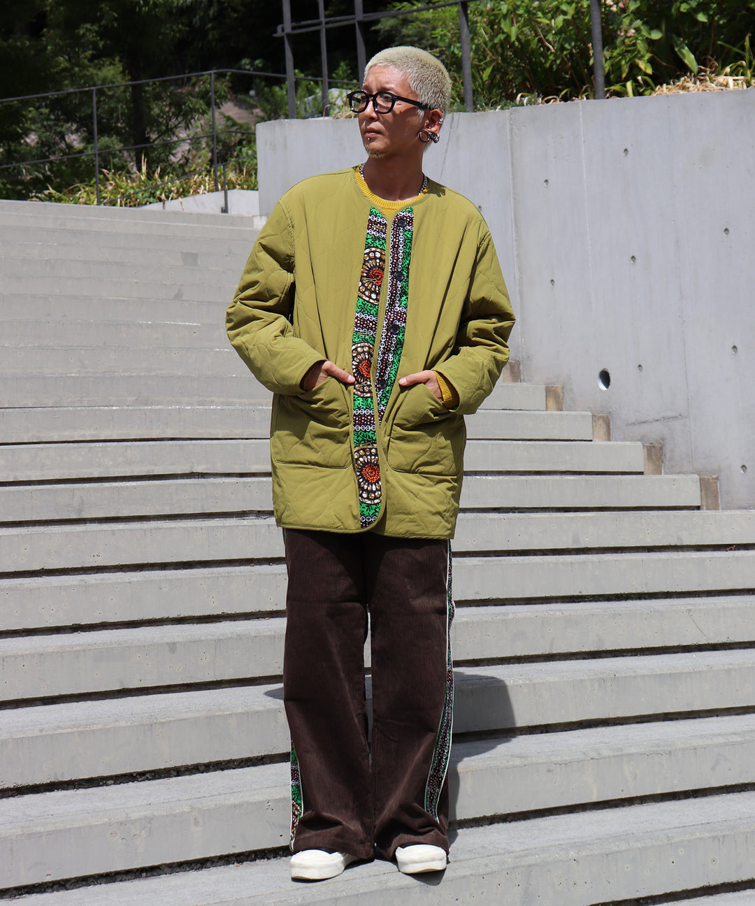 CORDUROY SIDE LINE PANTS