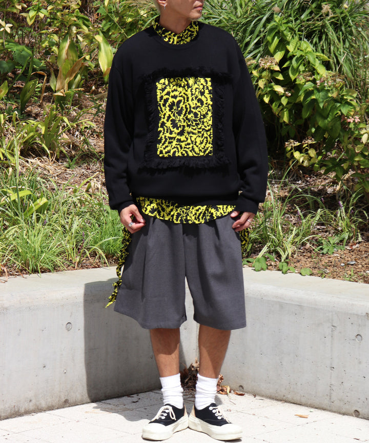 SIDE FRILL MIDDLE PANTS