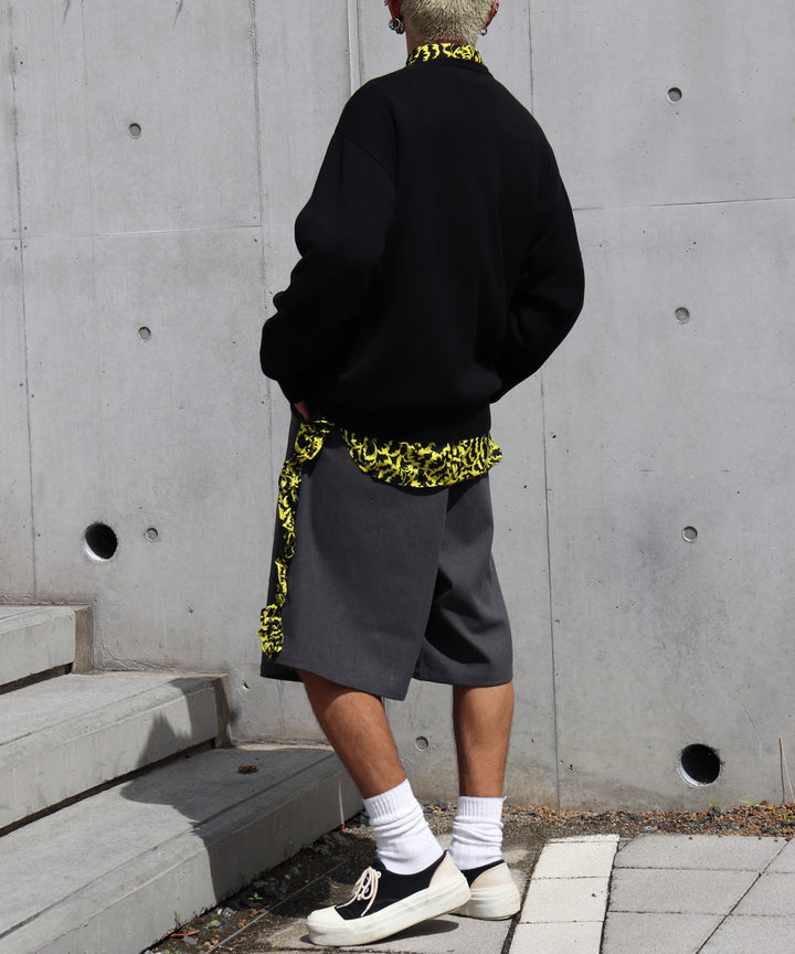 AFRICA FRINGE FRAME KNIT PULLOVER