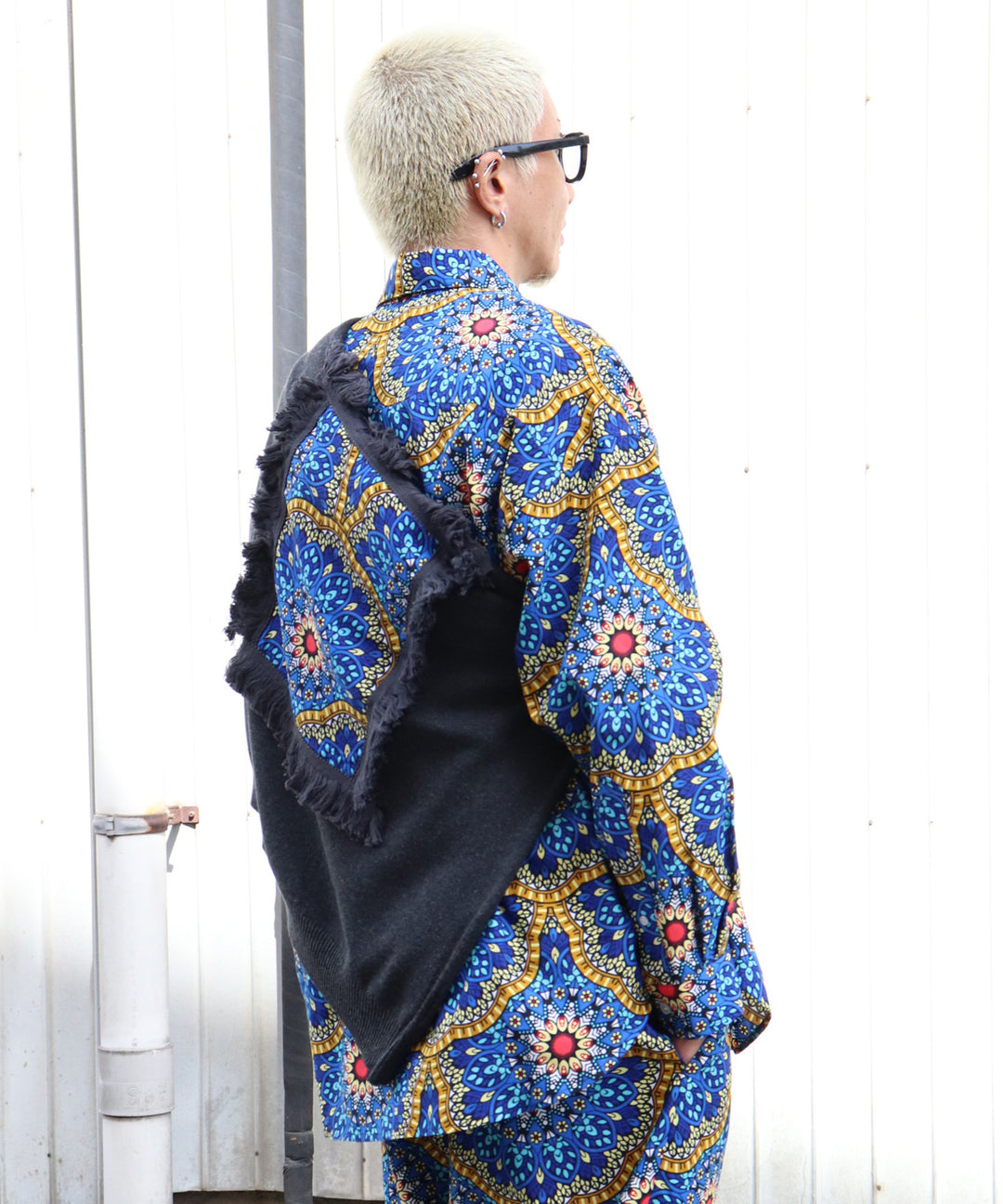 AFRICA FRINGE FRAME KNIT PULLOVER