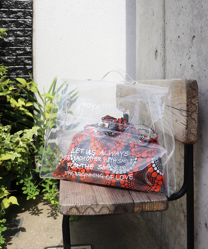 VINYL MESSAGE BAG × AFRICA柄巾着
