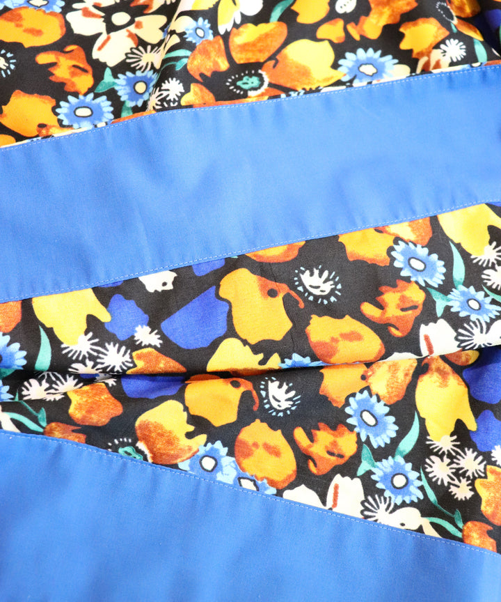 Africa tuck flare skirt