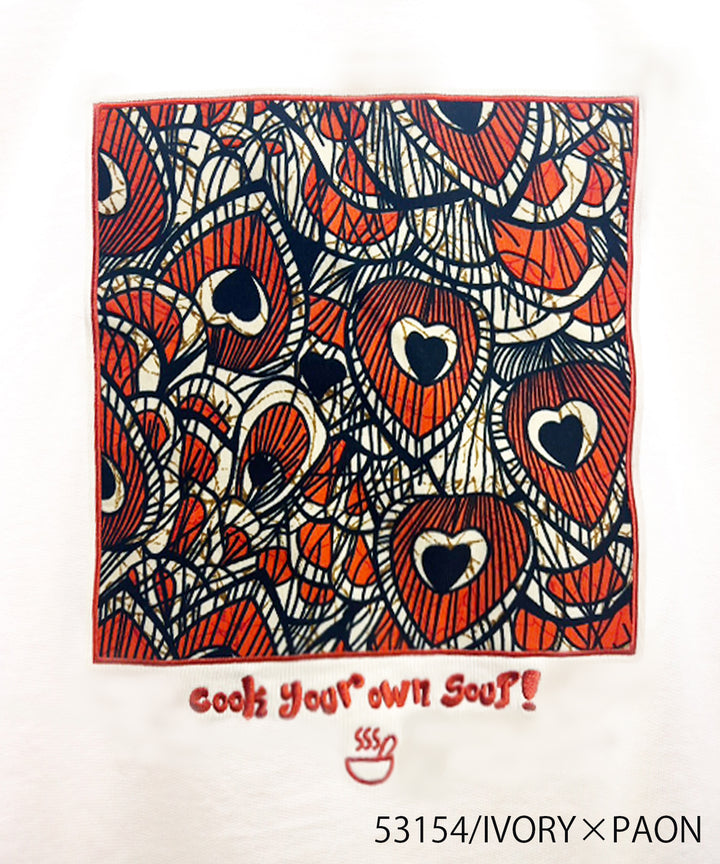 Cook your own soup！パッチ刺繍裏毛プルオーバー